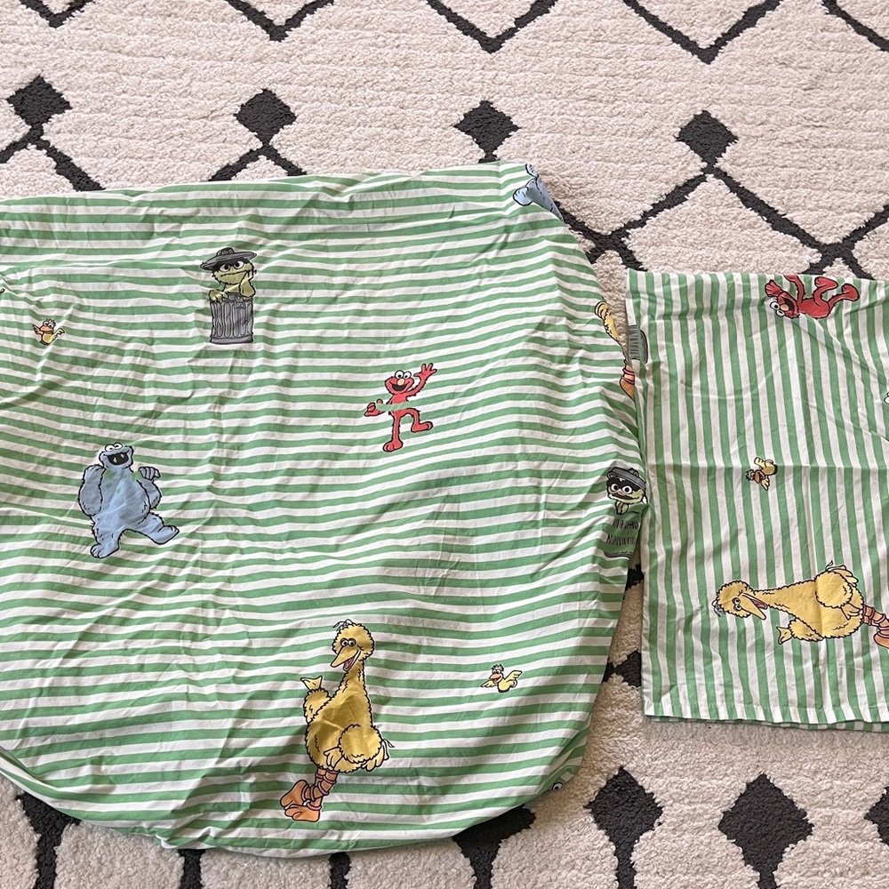 Brooklinen Sesame Street toddler crib sheets